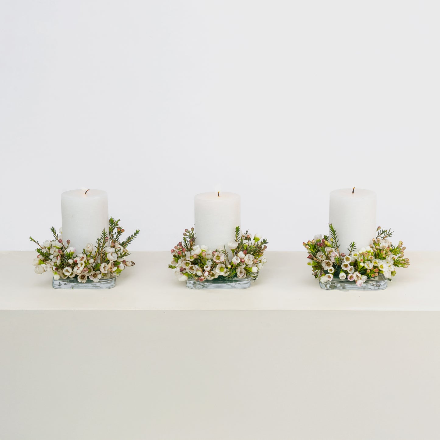 White Candle Set