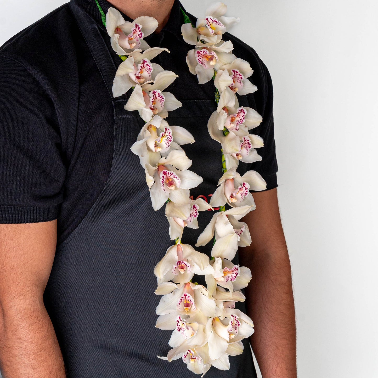 White Cymbidium Garland