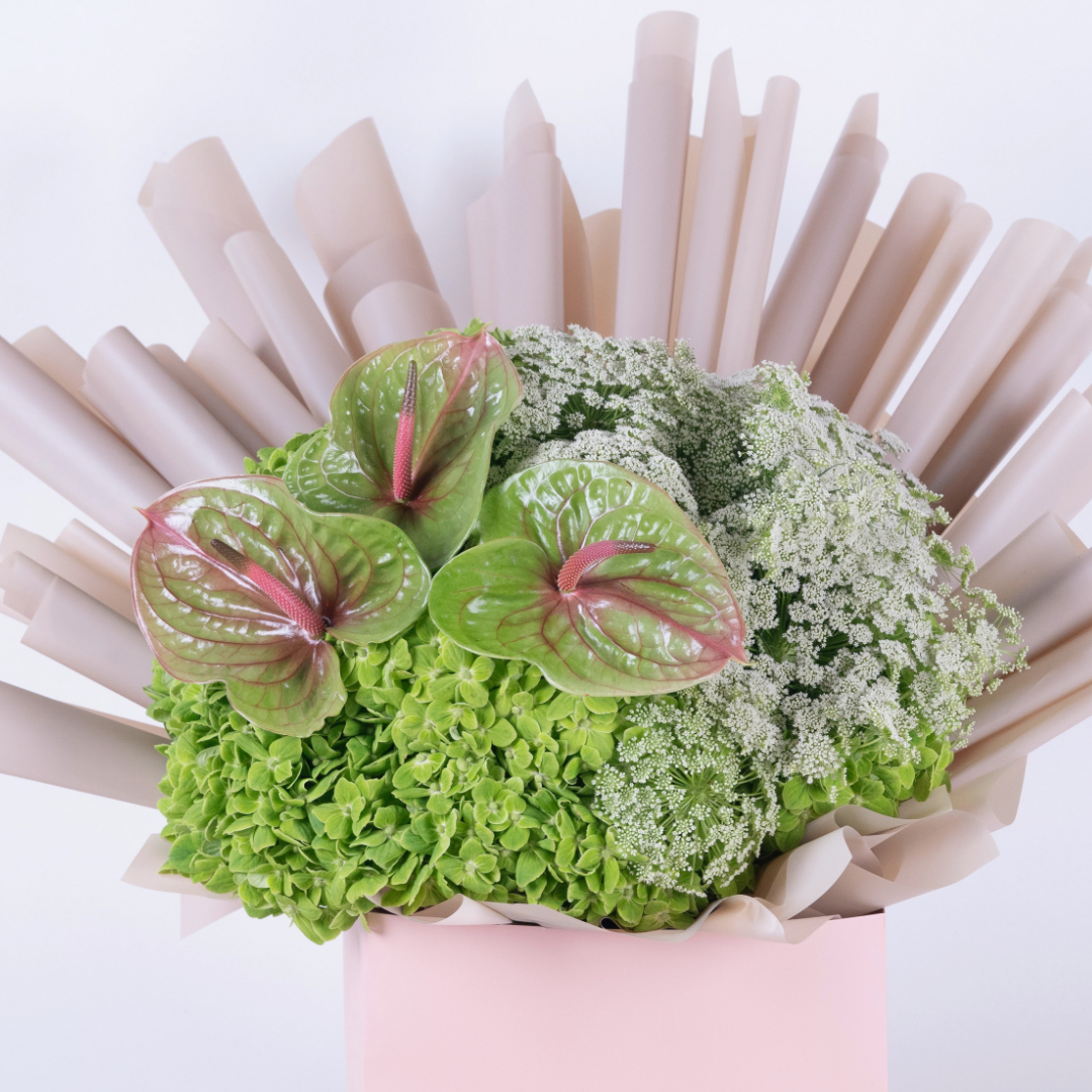 The Green Bouquet | Green Flower Bouquet