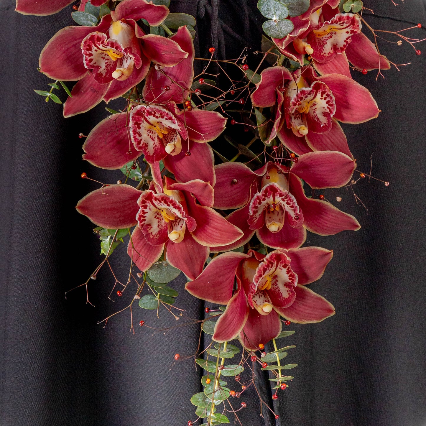 Red Cymbidium Garland