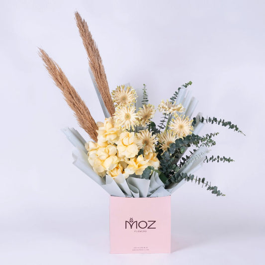 Wonderful in Cream Roses Flower Bouquet