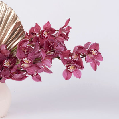 Anthurium & Cymbidium Orchids Floral Arrangement