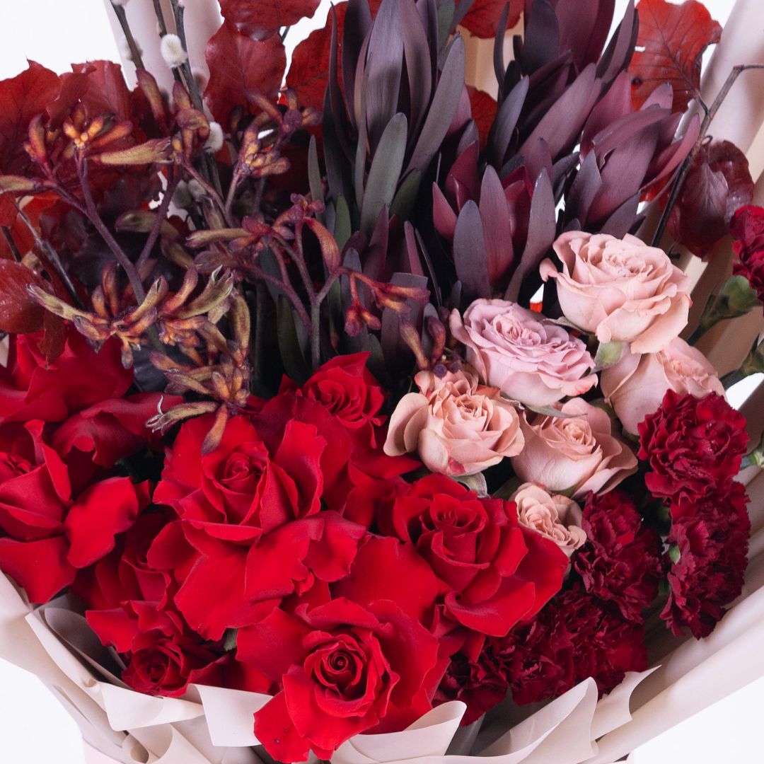 Maroon Flowers Bouquet