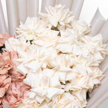 Latte and Cream | Brown & Cream Roses Flower Bouquet