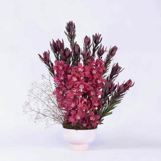 Marwa | Red Orchids Floral Arrangement